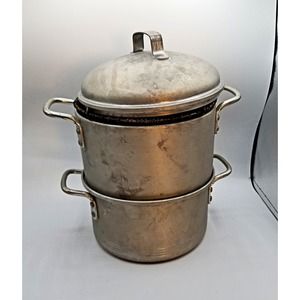 Vintage Leyse Product #2573 3 Piece Steamer 2 Quart